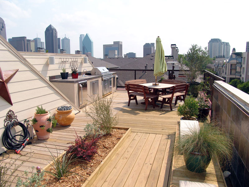 modern contemporary roof deck dallas texas tx